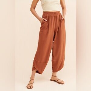 Free People Leo Knit Wide-Leg Pants Sienna XS